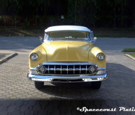 1954 Chevrolet Bel Air, metal restoration and chrome plating of classic chrome grille, bumpers, headlight rings, mirrors and other trim by Spacecoast Plating.