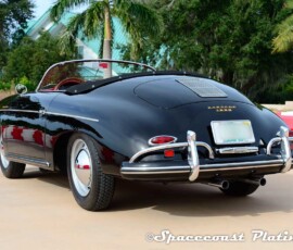 Mid-1950s Porsche 356 trim and bumpers metal restoration and chrome plating performsd by Spacecoast Plating and Metal Refinishing Inc.