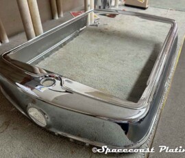 Spacecoast-Plating.com restored and plated this radiator shroud.