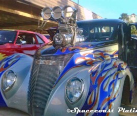 Grille, headlight rings, and engine components chrome plated at Spacecoast Plating's facilities in Melbourne FL.