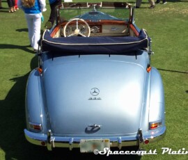 Chrome plated trim and accessories (after metal restoration) by Spacecoast-Plating.com for restored 1953 Mercedes-Benz 220 Cabriolet A.