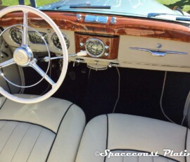 Custom chrome plating by Spacecoast-Plating.com for restored antique Mercedes Benz roadster.