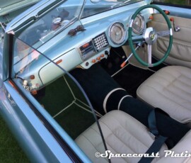 Metal restoration and chrome plating by Spacecoast-Plating.com for restored vintage European roadster.