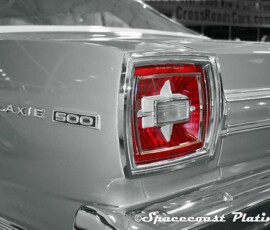 Mid-1960s Galaxie 500 rear tailight surrounds, bumper, and trim restoration and chrome plating performed by Spacecoast Plating in Melbourne FL
